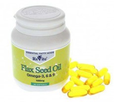 Revite Flax Seed Oil 1000mg Softgels - 30's