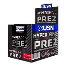 USN Hyperdrive Pre Fruit Fusion Pre-Workout - 2 9.6G X 20