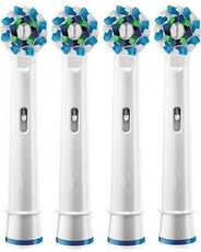 Gretmol Replacement Heads For Oral B Cross Action Toothbrush - 4 Pack