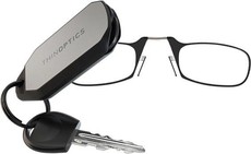 ThinOptics Key Chain with Reading Glasses - Black (1.0 Strength)