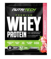 Nutritech Premium Whey Protein Sachets - Strawberry - 32g x 15