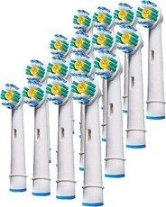 Gretmol Replacement Heads For Oral B Pro White Toothbrush - 16 Pack