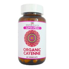 Absolute Organix Super Spices: Organic Cayenne Vegecaps - 60s