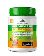 Natures Nutrition Super Greens & Reds with Protein - Citrus Berry