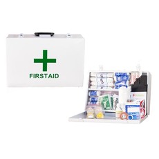Government Regulation 3 Large (5-50 persons), Firstaider First Aid Kit in Metal Wall-Mounted Box