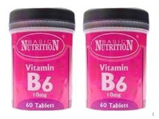 Basic Nutrition 2 Bottles Of B6 Vitamins