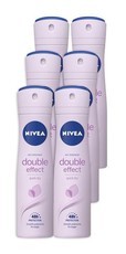 NIVEA Double Effect 48h Deodorant Anti-Perspirant Spray - 6 x 150ml
