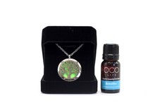 Organico x 1 Essential Oil Tree of Life Diffuser Pendant with Chain 30mm