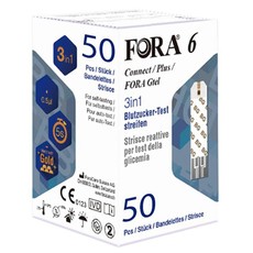 FORA 6 3-in-1 Strips (Blood Glucose, Hemoglobin, Hematocrit)