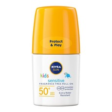 NIVEA SUN Kid's Protect & Sensitive Roll-on SPF50+ Sunscreen - 50ml