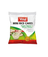 Vital Mini Rice Cakes Cream Cheese And Chives - 30g