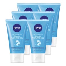 NIVEA Daily Essentials Refreshing Facial Wash Gel - 6 x 150ml