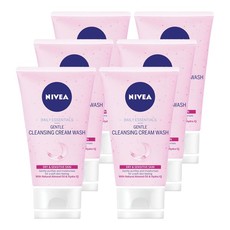 NIVEA Daily Essentials Gentle Cleansing Cream Wash - 6 x 150ml
