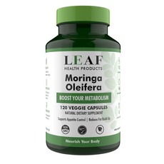 Moringa Leaf Powder Capsules - 120's by LEAF