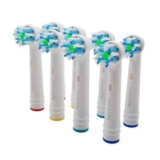 8 Pack Toothbrush Heads - Cross Action Toothbrush Heads for Oral B