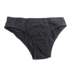 Confidence Period Panties Classic Bikini Cotton Black - Medium