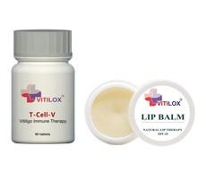 Vitiligo Vitilox Lip Balm & Vitilox T-Cell-V Immune Therapy