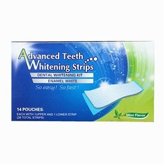 Dental 360 White Advanced Teeth Whitening Gel Strips - 28 Mint Strips