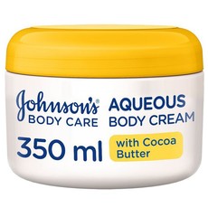 JOHNSON'S, Aqueous Body Cream, Body Care, 24 HOUR Moisture, Cocoa Butter & Vit E, 350ml