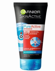 Garnier Pure Active 3 In 1 Charcoal Face Wash - 150ml