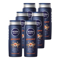 NIVEA MEN sport shower gel / body wash - 6 x 500ml