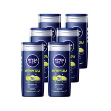 NIVEA MEN energy shower gel / body wash - 6 x 250ml