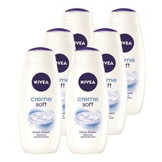 NIVEA creme soft shower cream / body wash - 6 x 500ml