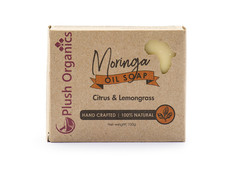 Plush Organics Moringa Oil Soap - Citrus and Lemongrass