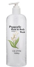 PepperSt Hand & Body Wash - Lily of the Valley 1l