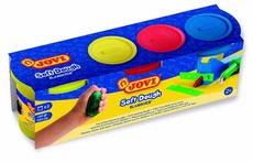 Jovi Soft Play Dough 3 X 110g Tubs Assorted Colours (Red,Blue,Yellow)