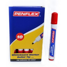 Penflex WB15 Whiteboard Markers Box-10 Red