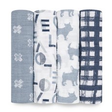 Aden + Anais 4 Pack Cotton Swaddle - Waverly