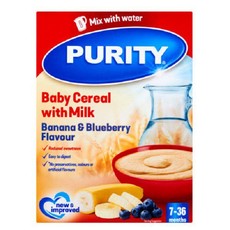 Purity Baby Cereal with Milk - Blueberry & Banana 24x200g