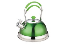 Stainless Steel Lime Whistling Kettle - 2.5L