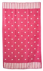 Bunty's Polka Square Beach Towel 90x180 cm Fuschia