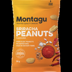 Montagu Flavoured Roasted Peanuts Sriracha 10x 50g Box
