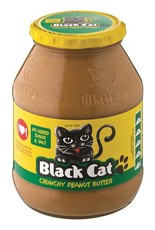 Black Cat - Crunchy Peanut Butter (No Sugar No Salt) 6x800g