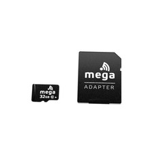 Mega 32GB Micro SDHC Class 10 UHS-1 Memory Card with Adapter
