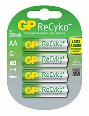 GP AA Rechargeable NiMH Batteries