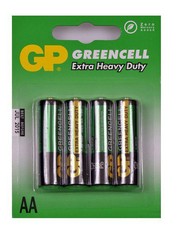 GP AA Carbon Zinc Green Cell Batteries - 1.5V