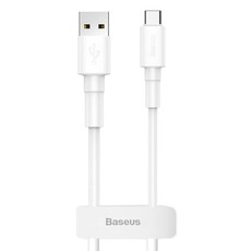 Baseus 1m - 3A Mini White Series USB Type-A 2.0 to Type-C Cable