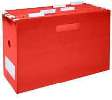 Bantex Portable Suspension File Box - Red