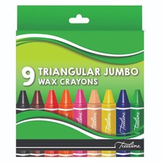 Treeline Triangular Jumbo Wax Crayons 9 Piece