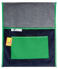 4Kids - School Chairbag Denim - 440mm With Pocket (Green)