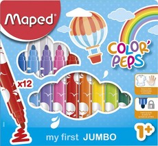 Maped: Color Peps My First Jumbo Fibre Tip Markers 12pk