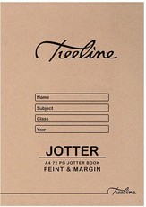 Treeline A4 72 pg Scribbler Feint & Margin (Pack of 20)