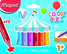 Maped Color'Peps Triangular Maxi Wax Crayons 12's