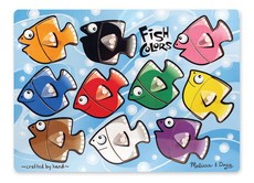Melissa & Doug Fish Colours Mix 'n Match Peg Puzzle - 10 Pieces