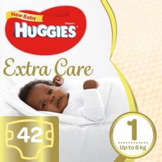 Huggies - New Baby - Size 1 x 42 Nappies (up to 6kg)