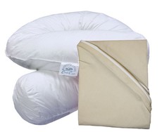 Bodypillow Comfi-Curve T233 100% Pure Cotton - T200 Pillowcase Included - S